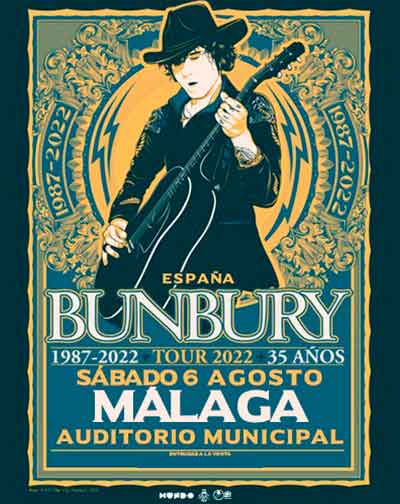 Concierto Bunbury - Tour Posible 2022 en Málaga