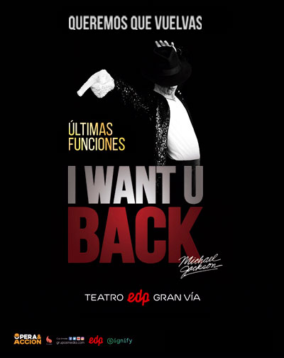 I Want U Back, homenaje a Michael Jackson en Madrid